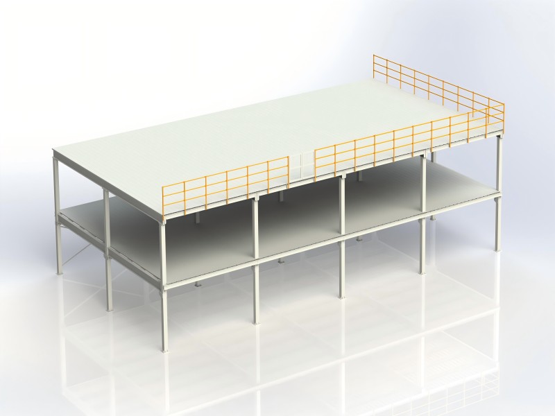 Lager-Mezzanine-Rack aus Stahl – Stahlplattform -Kingmore